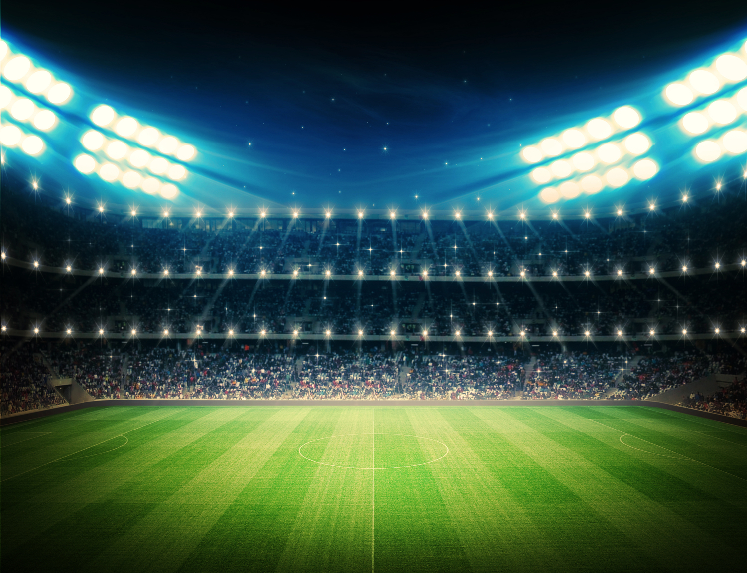 what lights up a soccer stadium